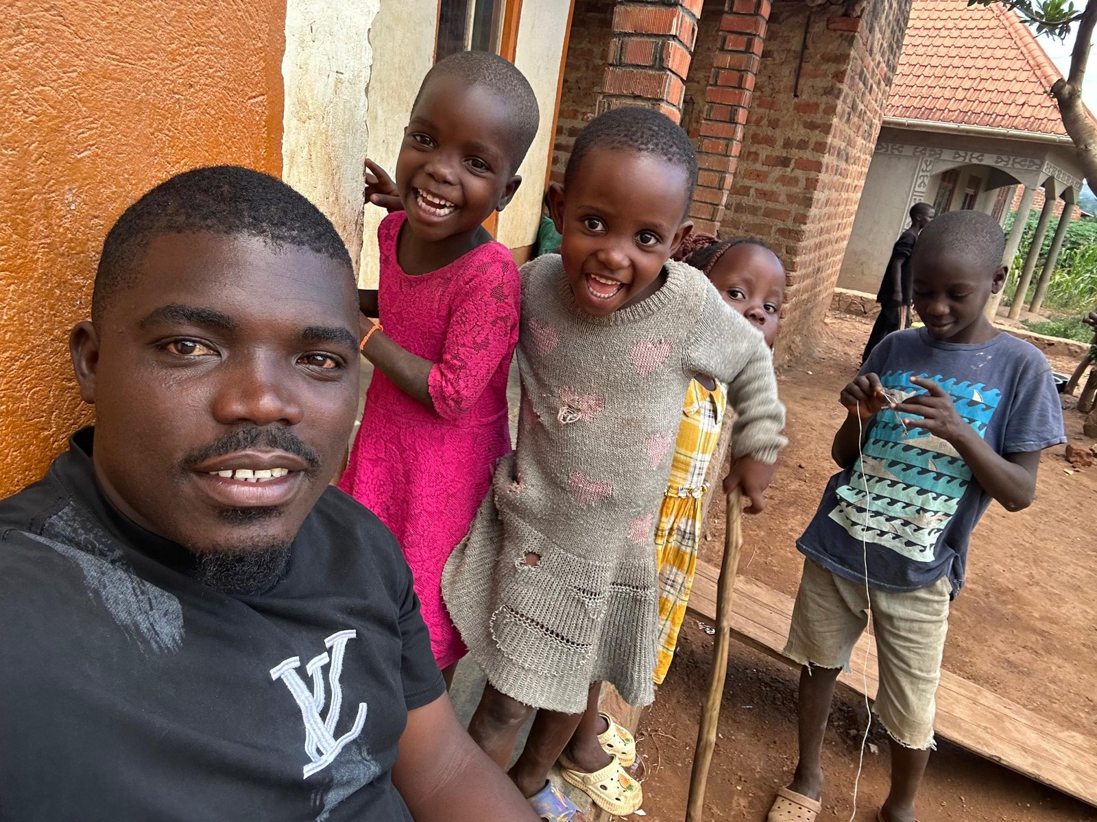 Pastor Leon with children